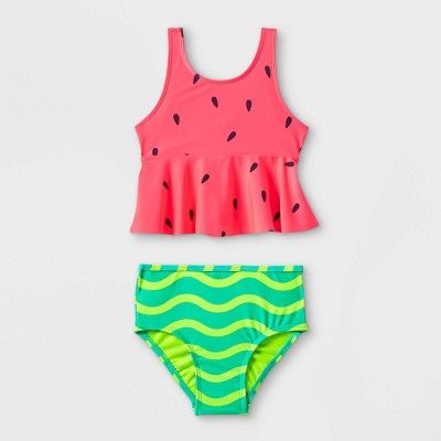 Toddler Girls' Watermelon Print Tankini Set - Cat & Jack™ | Target