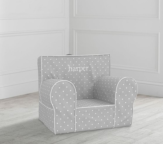 My First Gray Pin Dot Anywhere Chair® | Pottery Barn Kids