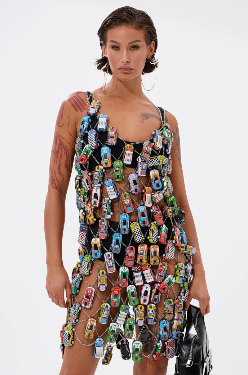 AKIRA Can't Catch Me Car Chain Mini Dress | AKIRA