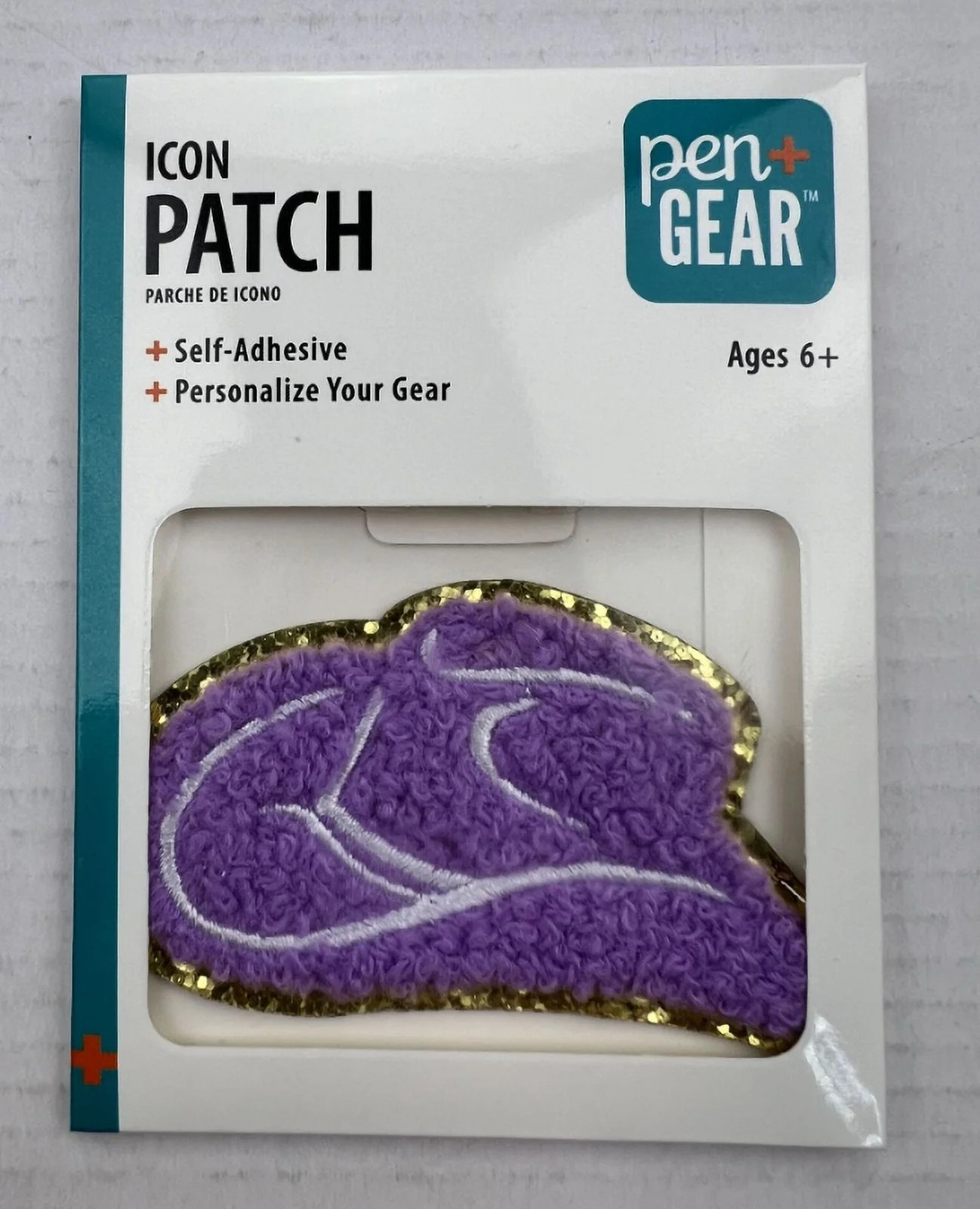 Pen+Gear Icon Patch Sticker 'Cowboy Hat' Lavender, Chenille | Walmart (US)