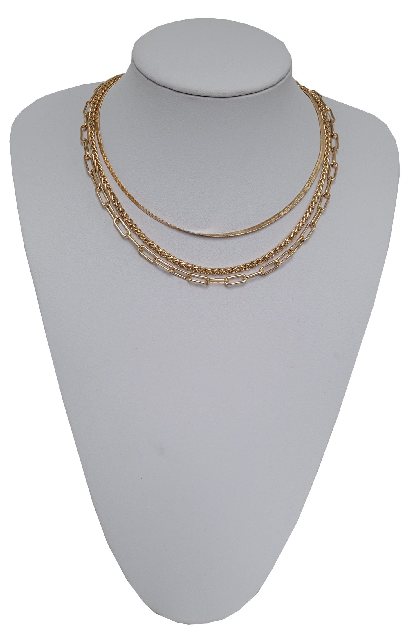 Time and Tru Women's Gold Tone Layering Chain Necklace. | Walmart (US)