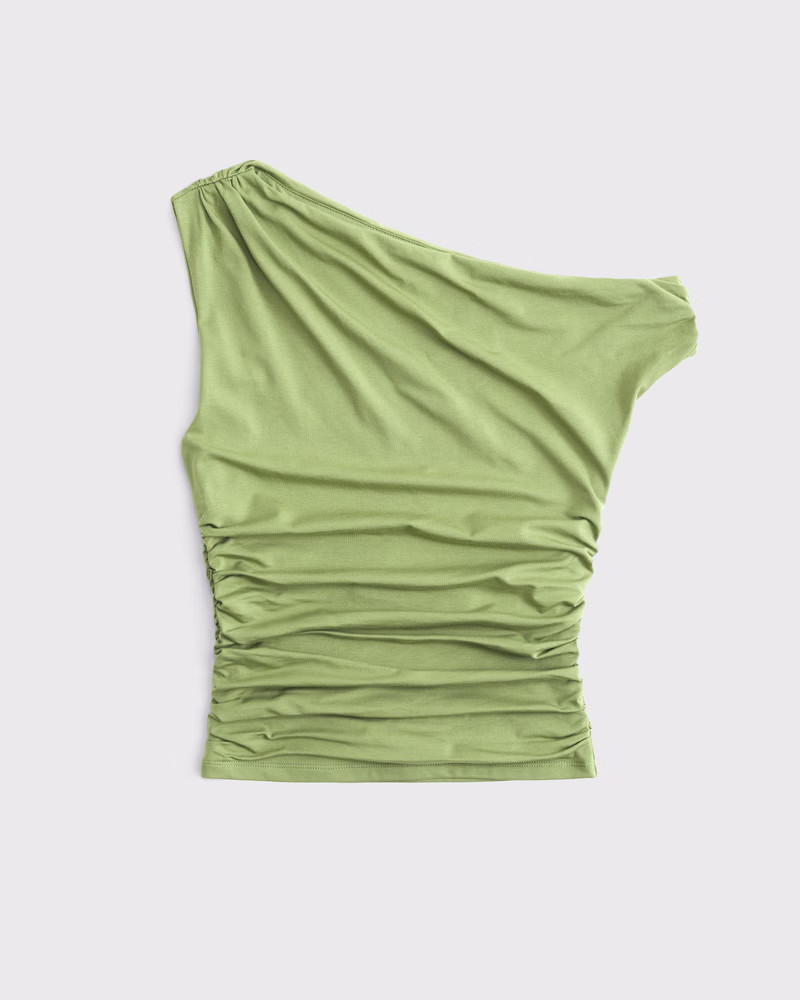 Asymmetrical Draped Top | Abercrombie & Fitch (US)