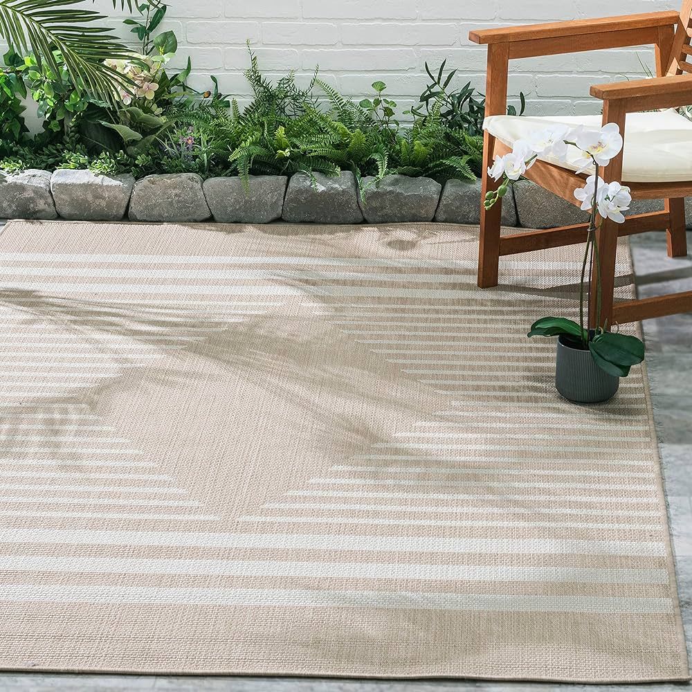 FH Home Flat Woven Outdoor Rug - Waterproof, Easy to Clean, Stain Resistant - Premium Polypropyle... | Amazon (US)