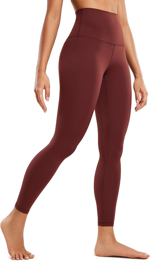 CRZ YOGA Super High Waisted Butterluxe Workout Leggings 25'' - Over Belly Buttery Soft Full Lengt... | Amazon (US)