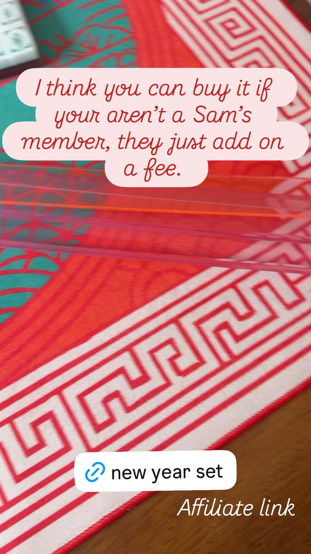 Sam’s Club Lunar New Year Mahjong Set. 

#mahjong #gamenight #girlsnight


#LTKgrwm #LTKdayinmylife #LTKmomlife