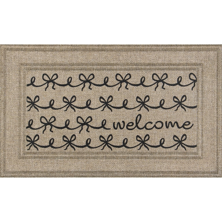 Welcome Bows, Apache Mills Sisal 18x30 Indoor Outdoor Entrance Doormat | Walmart (US)