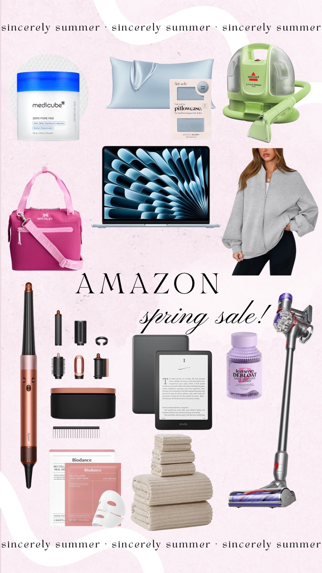 Some of my favorite Amazon spring sale items! From the Dyson air wrap, my go to sweatshirt, Kindle, MacBook, and of course, my favorite green cleaning machine! ￼

#LTKSaleAlert #LTKHome #LTKselfcare