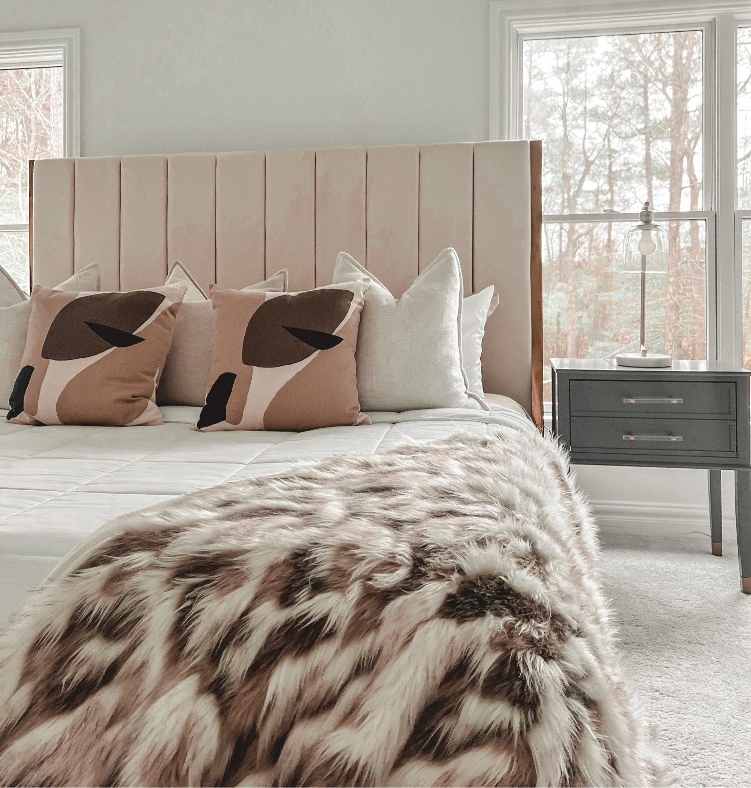 Quick bedroom refresh adding our new nightstands! Grey nightstands wish acrylic and gold handles. The gray color is sold out, available in black or white with gold handles . Including a few of the other Bed options we considered, as well as our current bed, sheet set, bedroom lamp and decor. West Elm tencel sheets in color SAND. Bed size is KING. Most of it is on SALE! Nightstands are over 40% off right now  

#LTKSale #LTKFind #LTKhome