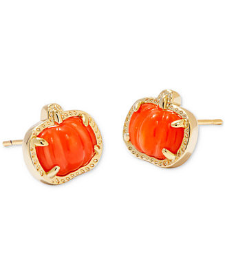 Kendra Scott Gold-Tone Pumpkin Stud Earrings - Macy's | Macy's