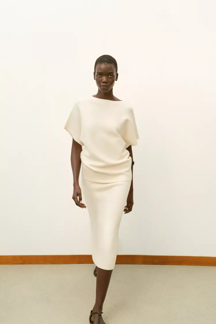 KNIT MIDI SKIRT | Zara US