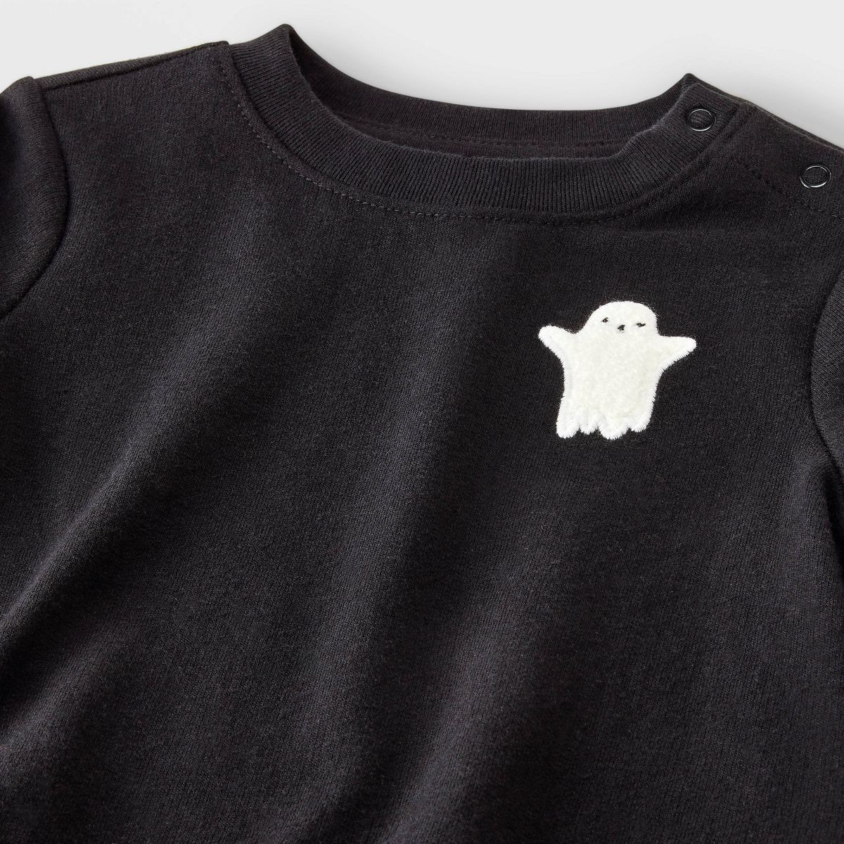 Baby 2pc Halloween Ghost Friends French Terry Sweatshirt & Jogger Pants Set - Cat & Jack™ Black | Target