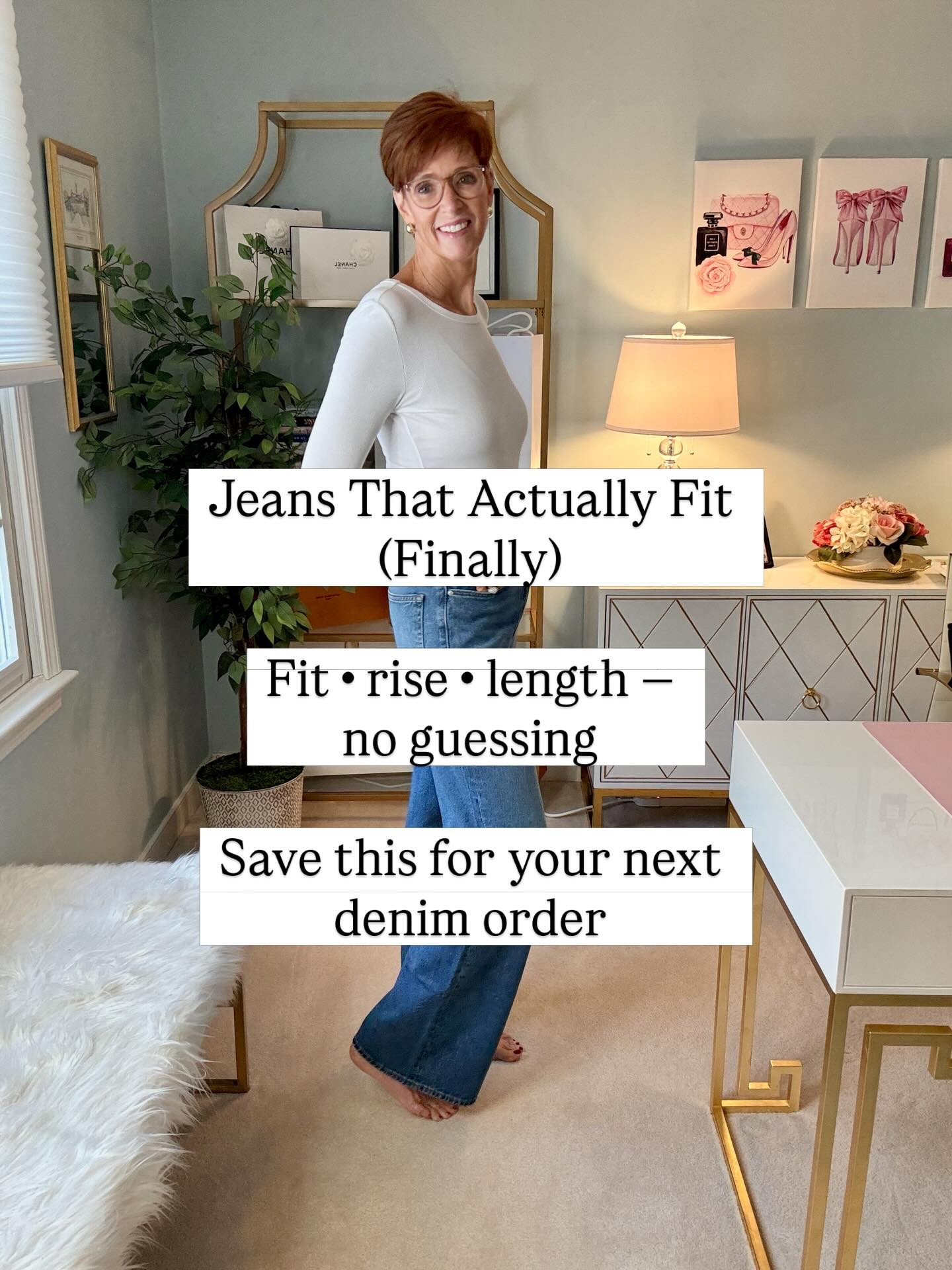 Jeans are the hardest thing to shop for — especially if you’re tall, between sizes, or you’ve dealt with waist gaps, cropped lengths, and weird fits.

Want the links? Like, Follow & Comment SHOP and I’ll send links right to your DM.

This is my Denim That Actually Works roundup — focused on fit, rise, and length (not trends). I photographed every pair the same way (white tee, no shoes) so you can clearly see the shape and how each leg style falls.

This post is a recap from my newsletter — and the newsletter includes all 8 pairs. Links are organized in ShopMy (copy + paste) and the newsletter sign-up is in my bio.
If this found you at the right time, you’re exactly who I create for. Come along for timeless, everyday style that actually works.
 #tallgirlstyle #denimguide #womenover40style #everydayoutfits

#LTKootd #LTKTall #LTKOver40