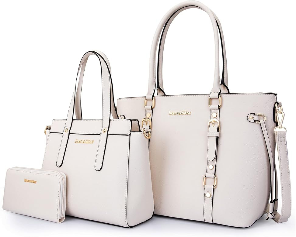Montana West 3PCS Purses for Women Tote Purse and Wallet Set Shoulder Satchel Bags | Amazon (US)