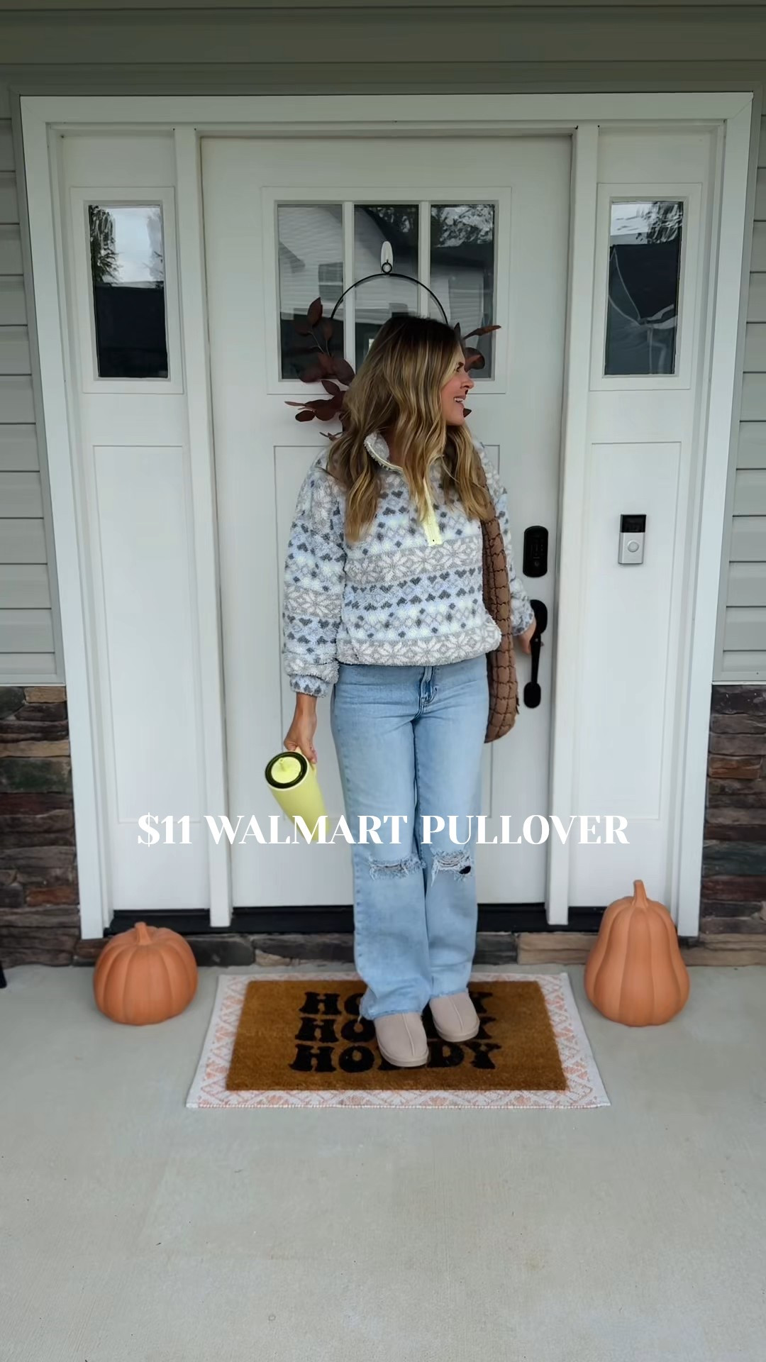 Walmart Sherpa Pullover. Can’t beat the price or how cozy it is. Comes in lots of prints. I sized up one for looser fit. 

#LTKFindsUnder50 #LTKOver40 #LTKSeasonal