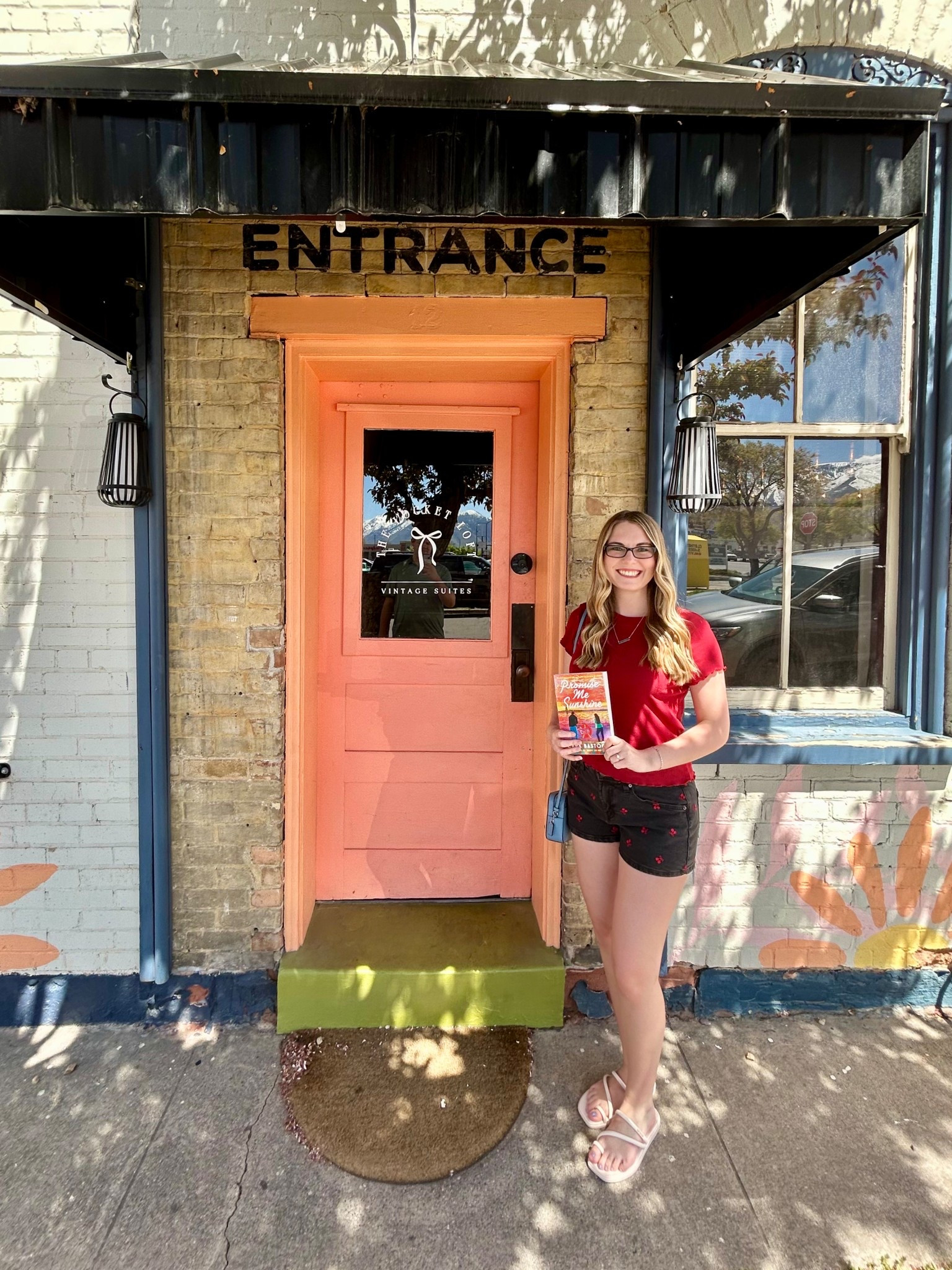 What I wore to visit The Pumpkin Cottage in Springville, Utah! 🍒 The cherry embroidered shorts are so cute. My red top is from Nordstrom Rack 2024, so I linked a similar option for you. 

#LTKSeasonal #LTKFindsUnder50 #LTKShoeCrush