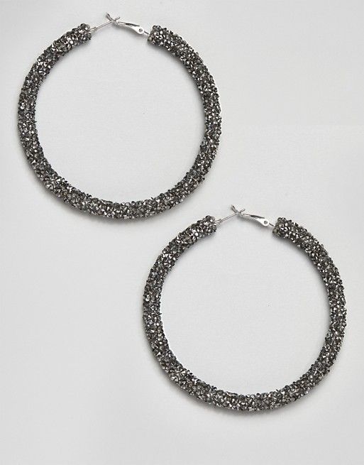Liars & Lovers encrusted bead large hoop earrings | ASOS US