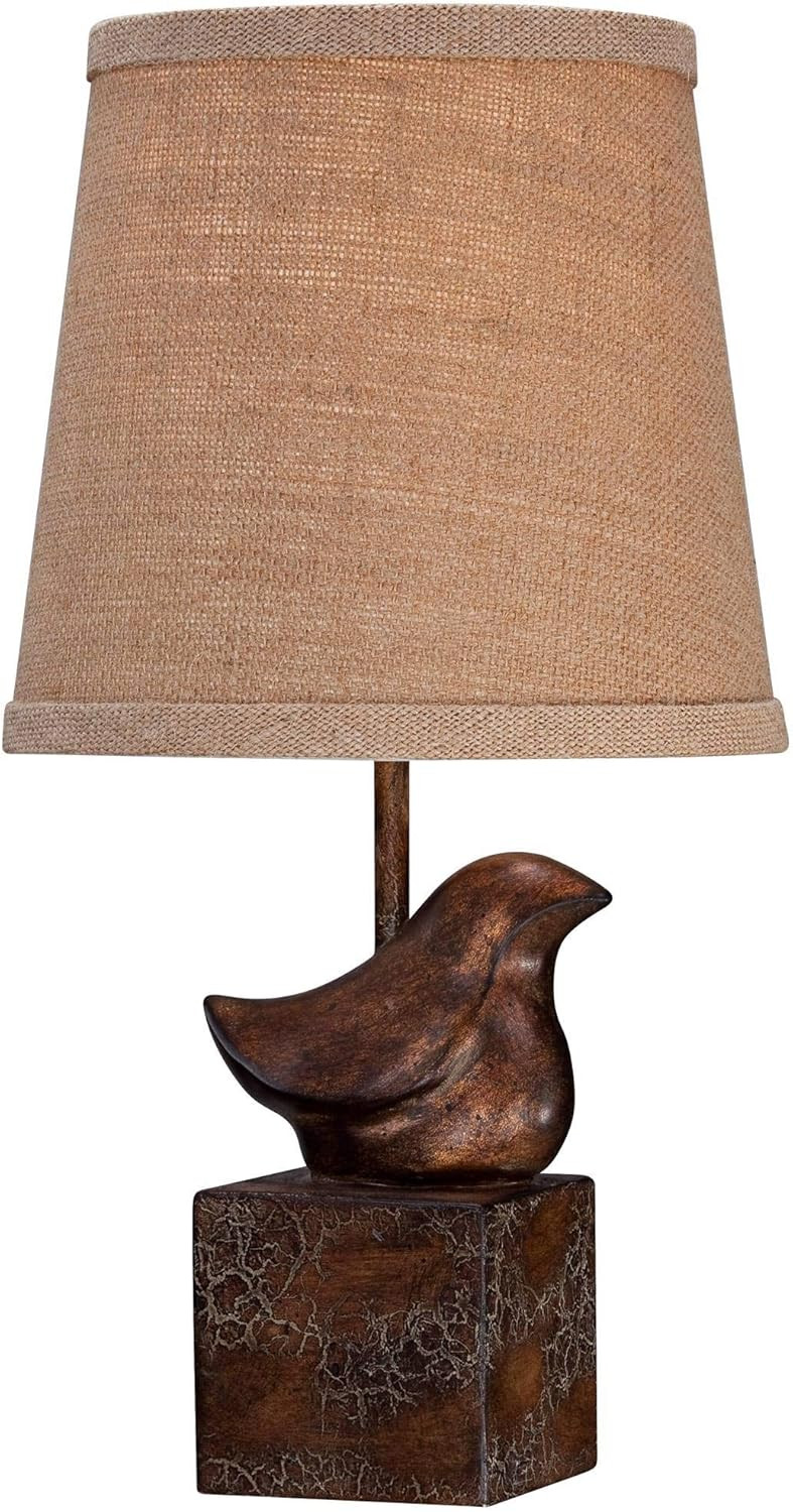 360 Lighting Bird Modern Rustic Farmhouse Accent Table Lamp 15 1/2" High Sculptural Crackle Bronz... | Amazon (US)
