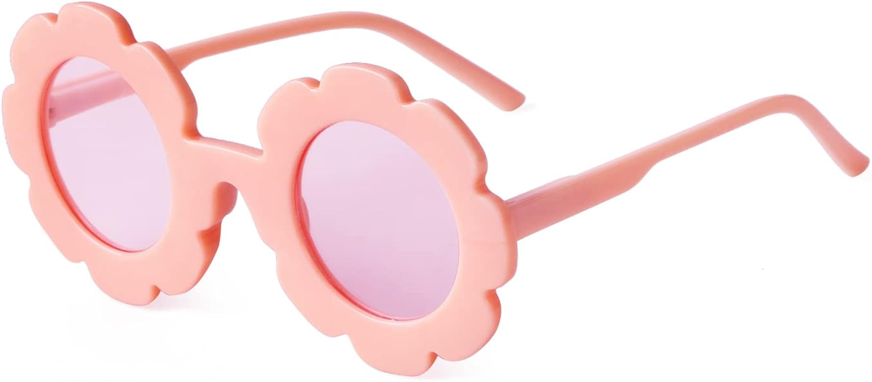 ADEWU Sunglasses for Kids Round Flower Cute Glasses UV 400 Protection Children Girl Boy Gifts | Amazon (US)