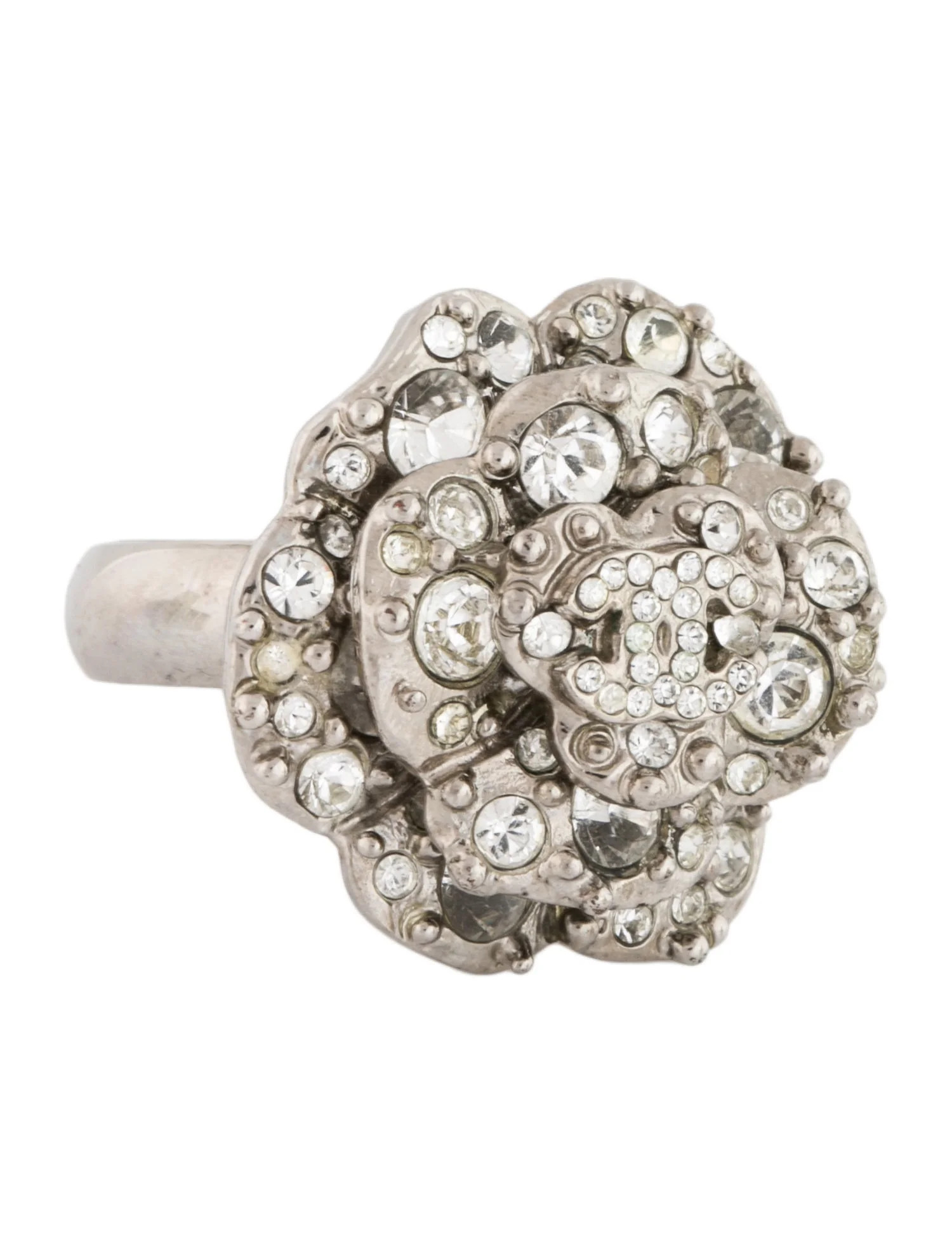 Strass CC Camellia Cocktail Ring | The RealReal