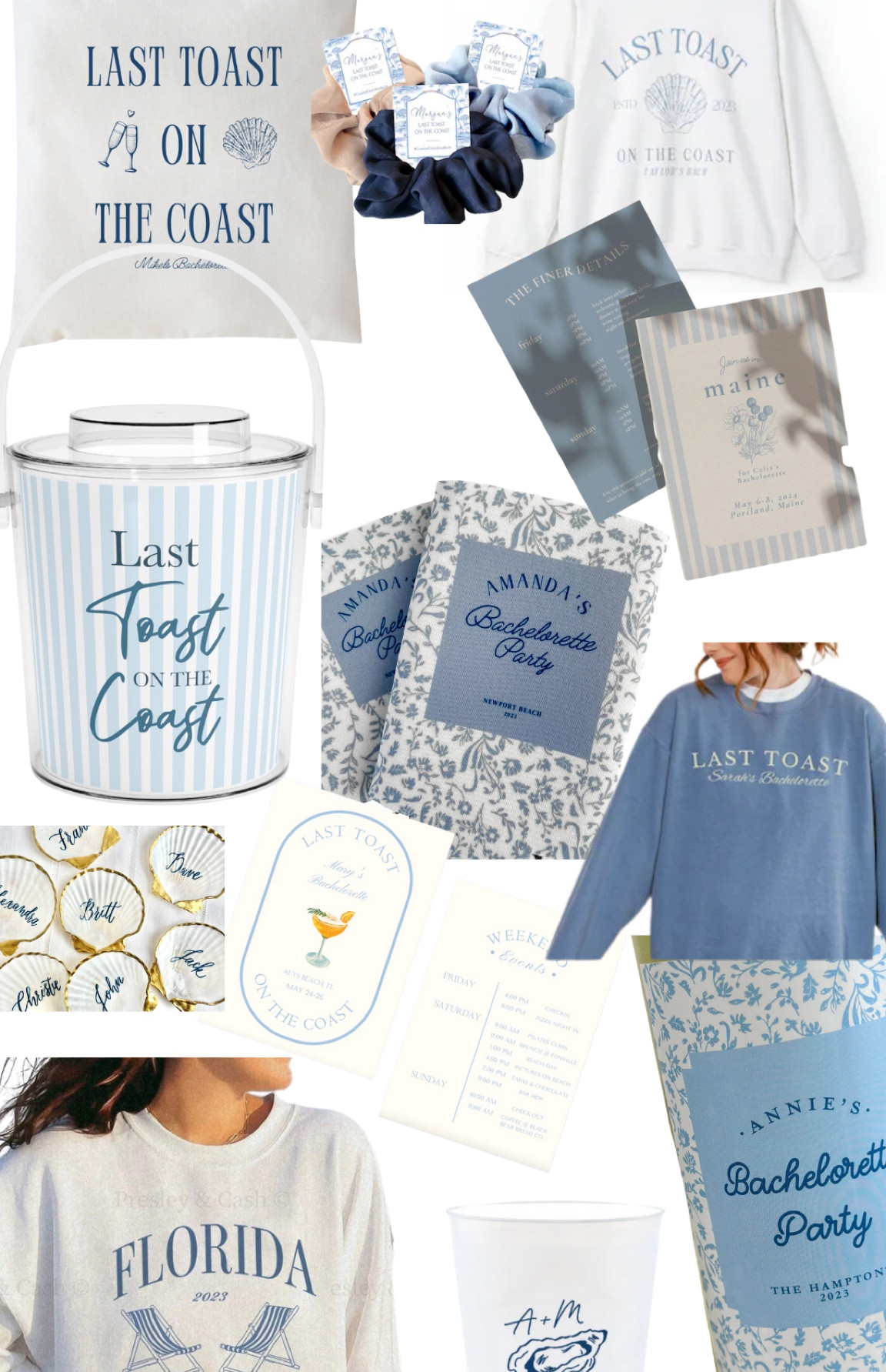 Last toast on the coast bachelorette party finds 🐚💙💍☁️ 

#LTKSeasonal #LTKtravel