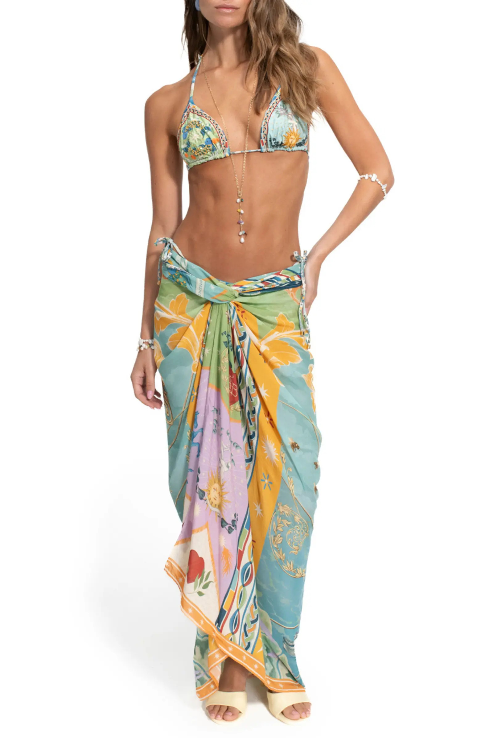 Marine Solstice Tassel Cover-Up Pareo | Nordstrom