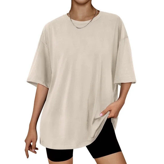 SUNBS Plus Size Tops for Women Workout T Shirts Short Sleeve Spring Tee Summer Clothes,Sizes S-3X... | Walmart (US)