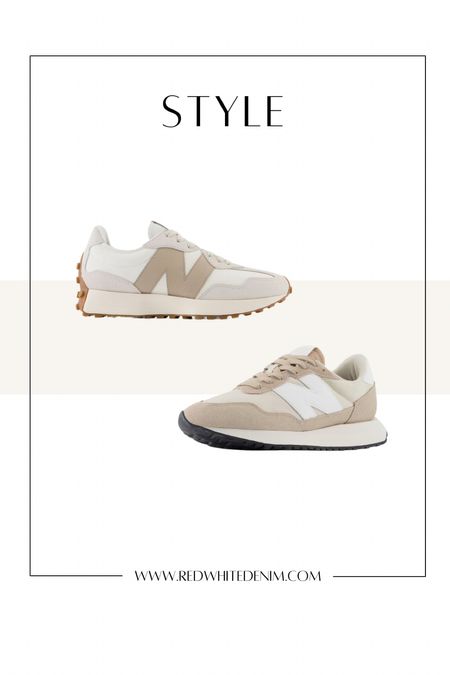 Neutral New Balance Sneakers White Tan Taupe 

#LTKshoecrush