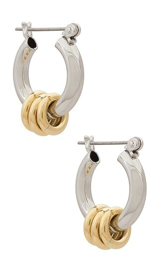 Two Tone Fillia Earrings in Two Tone | Revolve Clothing (Global)