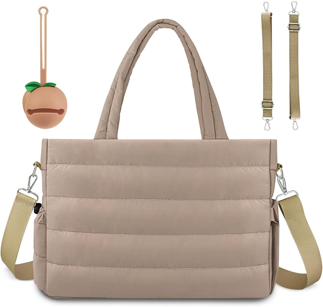 Diaper Bag Tote, Baby Diaper Tote Bags Crossbody Hospital Bag Travel Large Mommy Bag, with Silico... | Amazon (US)