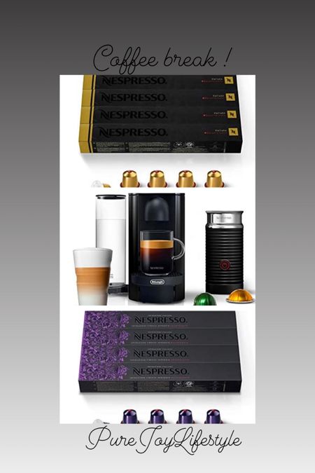 Coffee break ! , espresso machine with milk frother, espresso machine, coffee , espresso, decaf espresso 

#LTKHoliday #LTKhome #LTKunder50