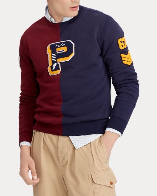 Cotton-Blend-Fleece Sweatshirt Relaxed Fit Pleated Chino Classic Fit Oxford Shirt Marlow Cordovan Ta | Ralph Lauren (US)