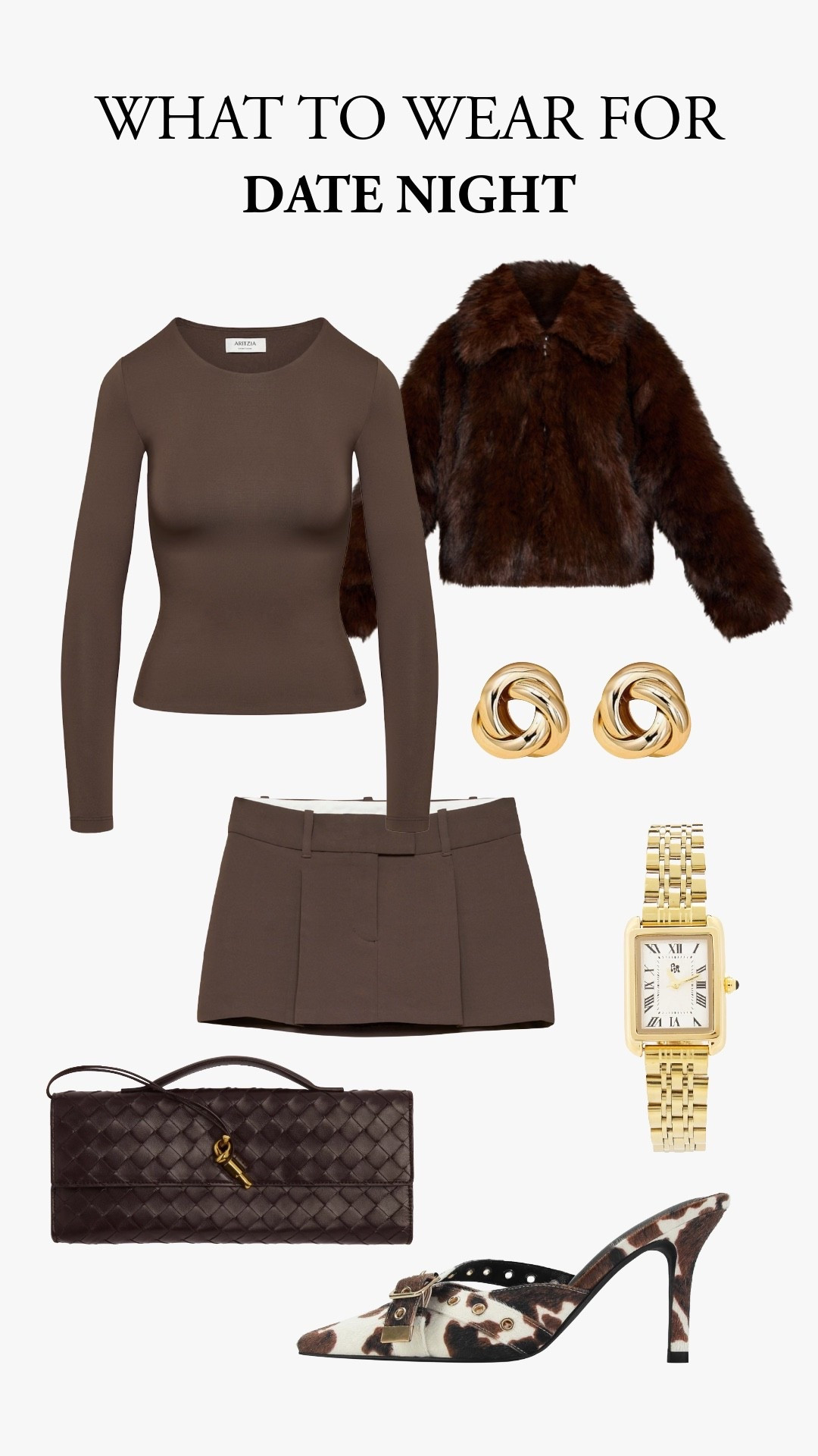 What to wear for date night 🤎 Loving this rich brown monochrome look from Aritzia styled with tailored basics, gold accents, and a cozy faux-fur layer - simple, elevated, and effortlessly chic for any evening out.




date night outfit ideas, what to wear for date night, chic neutral date night look, brown monochrome outfit, classy feminine outfit, effortless evening style, gold jewelry accessories, faux fur jacket outfit, mini skirt date night, elevated basics outfit, romantic dinner outfit idea, timeless elegant fashion.

#LTKcanada #LTKdatenight #LTKstyletip