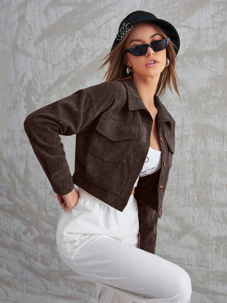 Corduroy Jacket | SHEIN