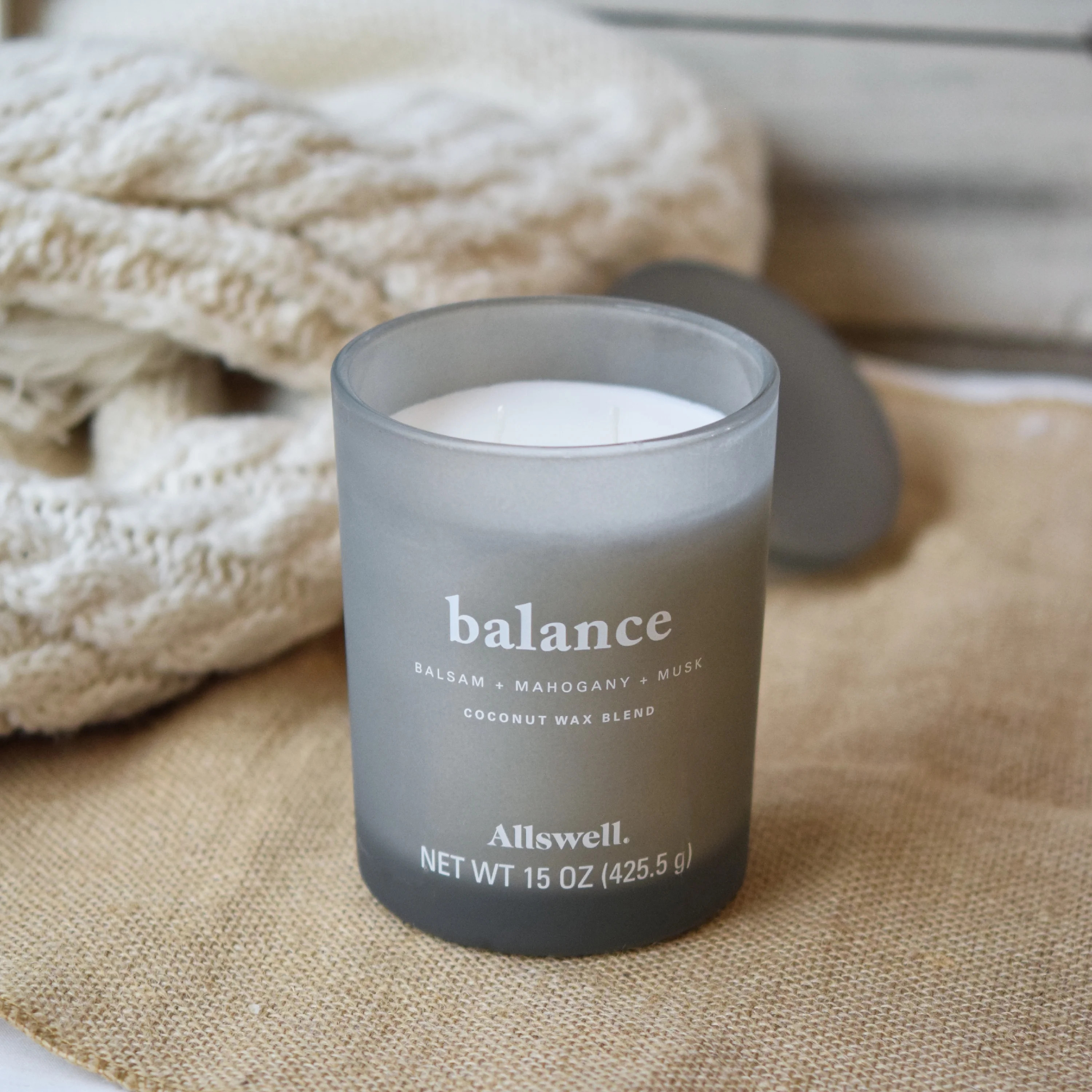 Allswell 15oz Scented 2-Wick Spa Candle - Balance (Balsam + Mahogany + Musk) | Walmart (US)
