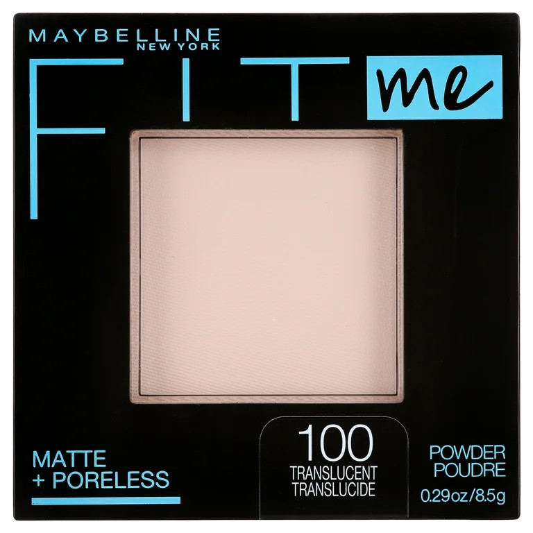 Maybelline Fit Me Matte Poreless Pressed Face Powder Makeup, Translucent, 0.29 oz | Walmart (US)