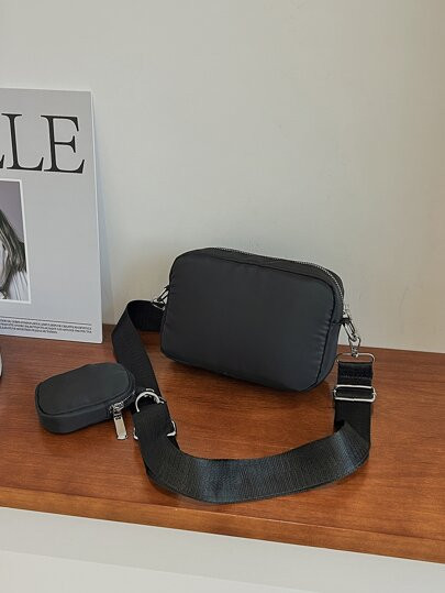 Mini Minimalist Crossbody Square Bag With Inner Pouch | SHEIN