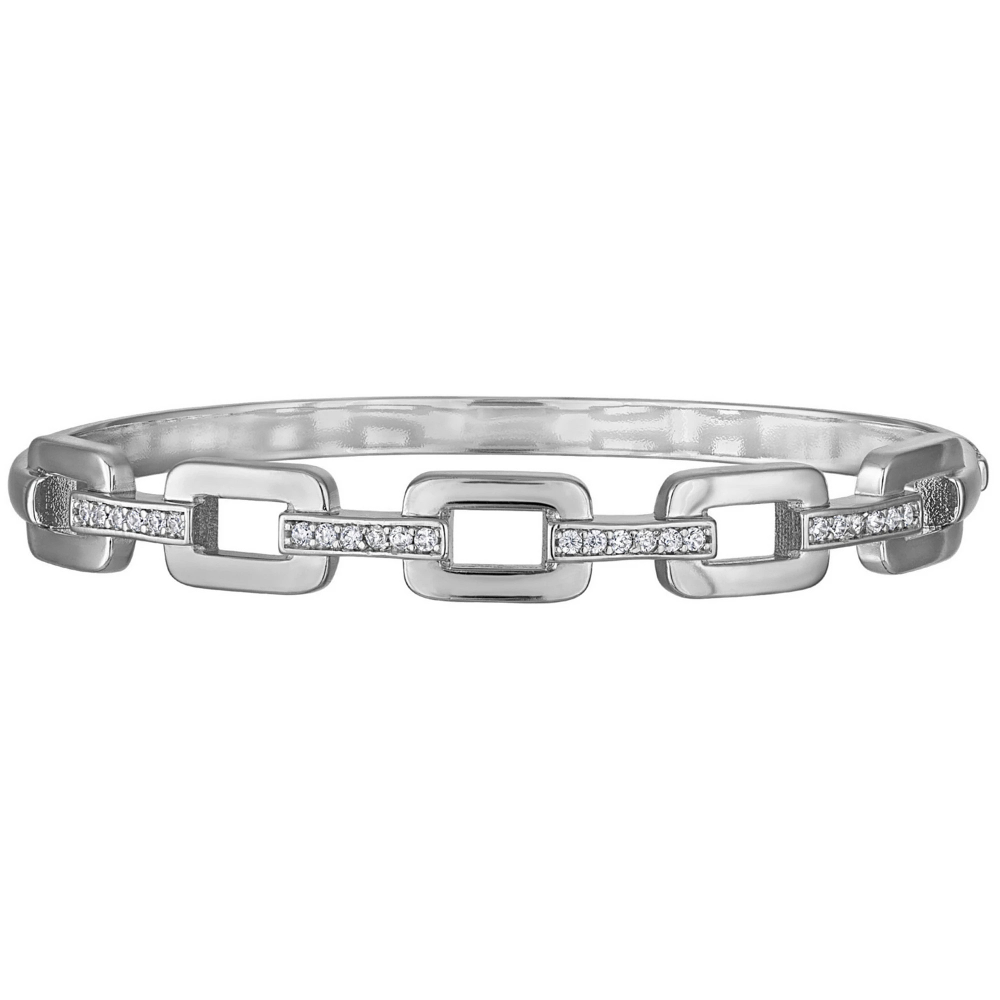 Ivy Sharpe Cubic Zirconia Buckle Bangle Bracelet | Kohl's