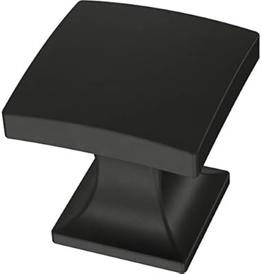 Franklin Brass P41758K-FB-C Lombard Knob 1" (25mm), 1 inch/1 Piece, Flat Black | Amazon (US)