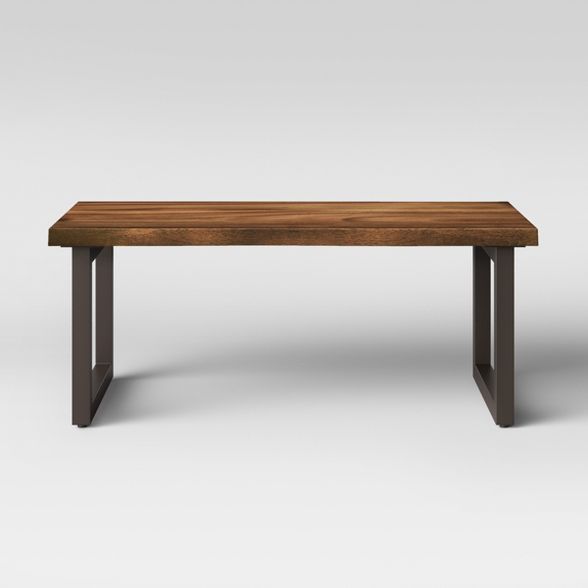 Thorald Wood Top Coffee Table With Metal Legs Brown - Project 62™ | Target