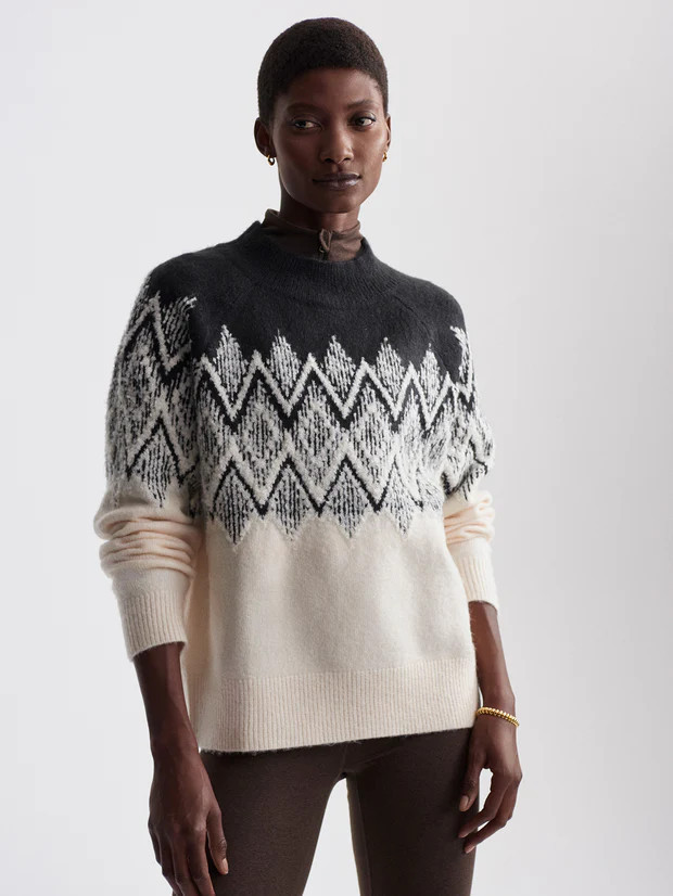 Siren Relaxed Jacquard Sweater | Varley UK | Varley UK