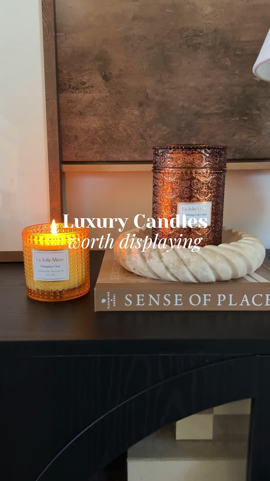Luxury candles worth displaying 😍 The textured glass jars steal the show with their intricate design and warm glow—making them just as stunning as they are fragrant. Both are total statement pieces that elevate your decor while filling the room with rich, inviting scents 🤎🕯️

#LTKHome #LTKFindsUnder50 #LTKSeasonal