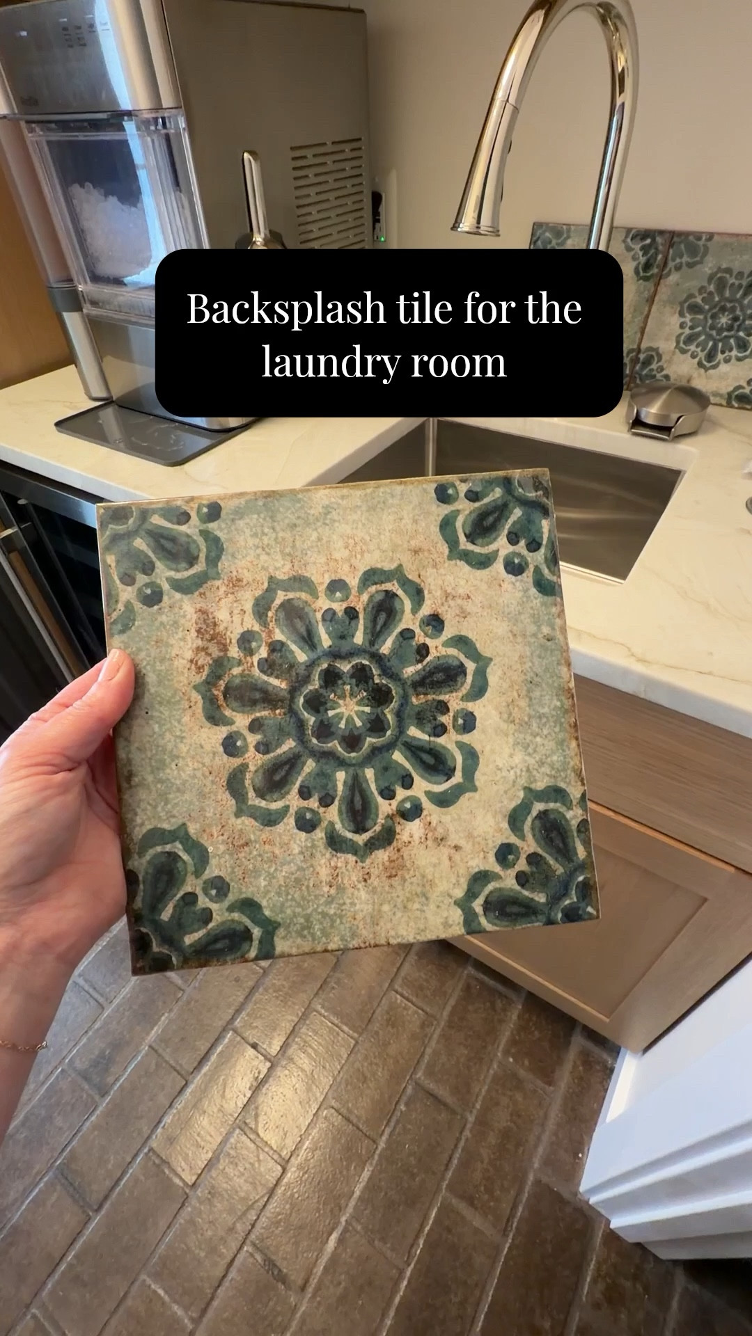 I could not be more excited! The backsplash tile for our laundry room is in! #laundryroom #laundryroomrenovation #laundryroomremodel #homerenovation #homeremodel #homeupdate #homemakeover #DIYhome #DIYproject #backsplash #backsplashtile 

 #LTKHome