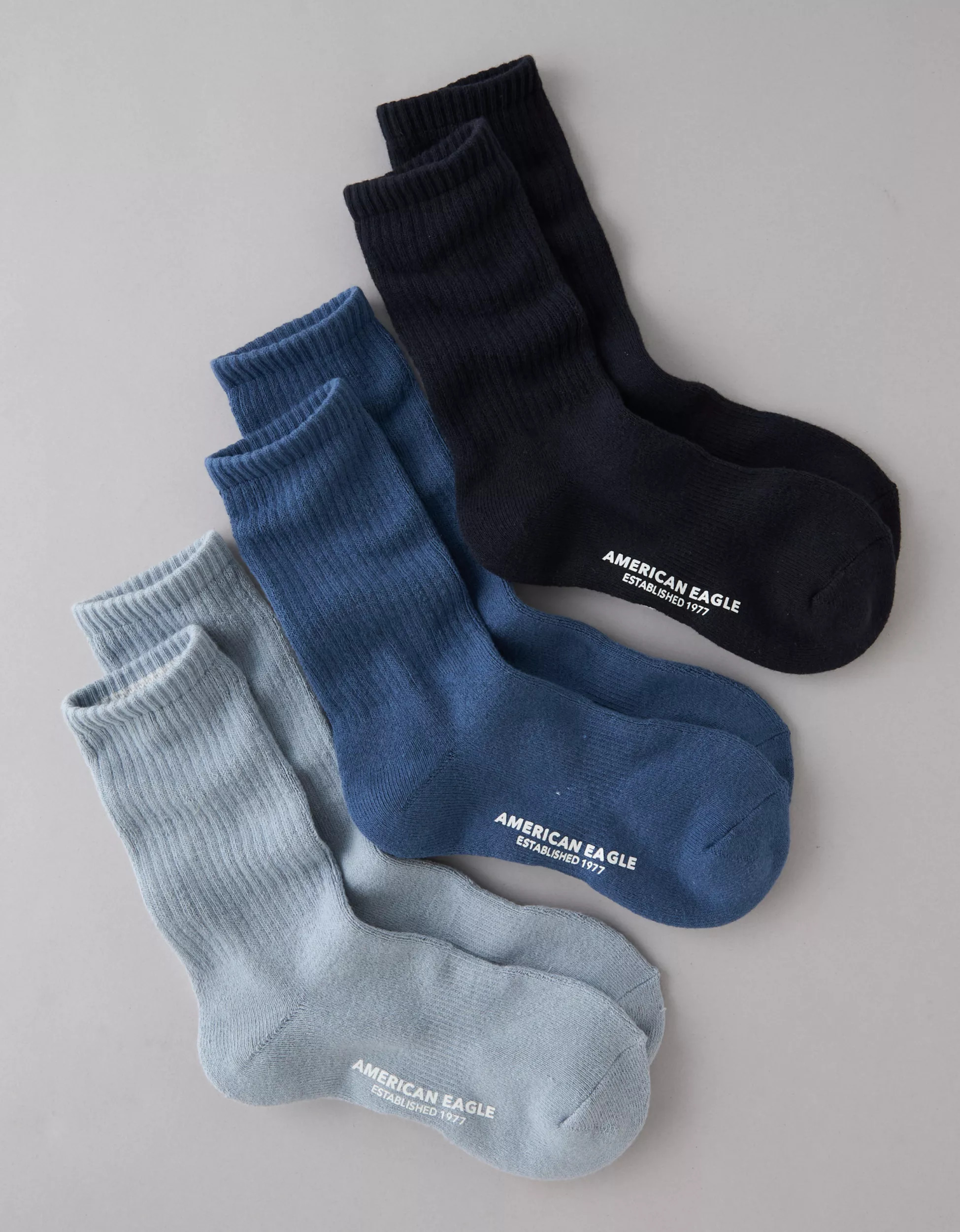 AE Crew Socks 3-Pack | American Eagle Outfitters (US & CA)