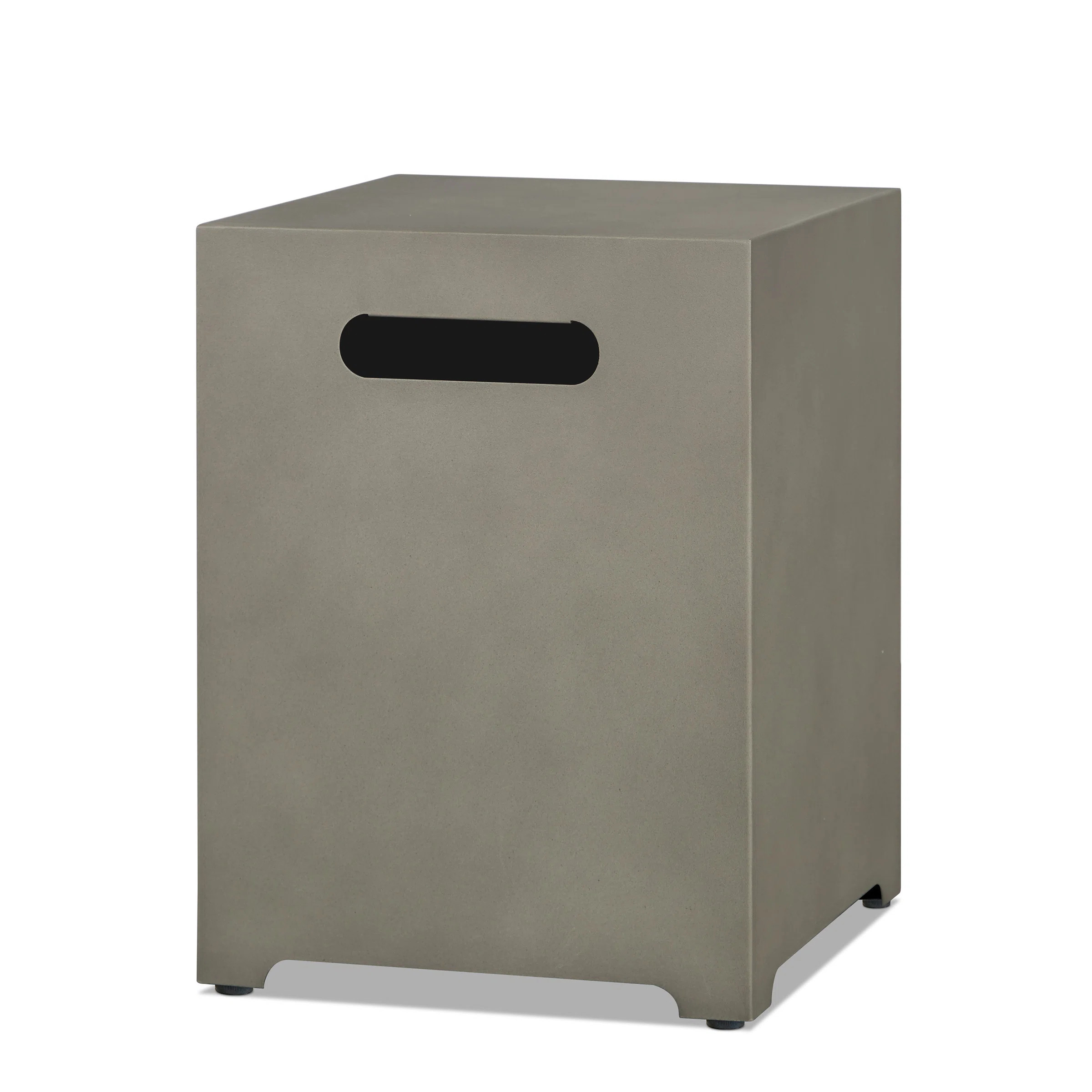 AEGEAN 20"H Square Metal Propane Tank Cover and Side Table by Real Flame | Wayfair North America