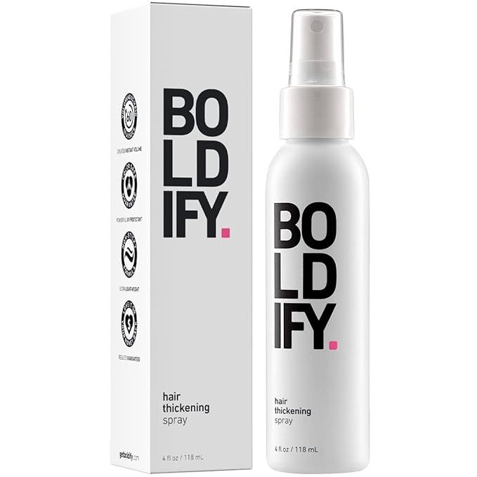 BOLDIFY Hair Thickening Spray - Stylist Recommended Volumizing Hair Products All Genders - Hair V... | Amazon (US)
