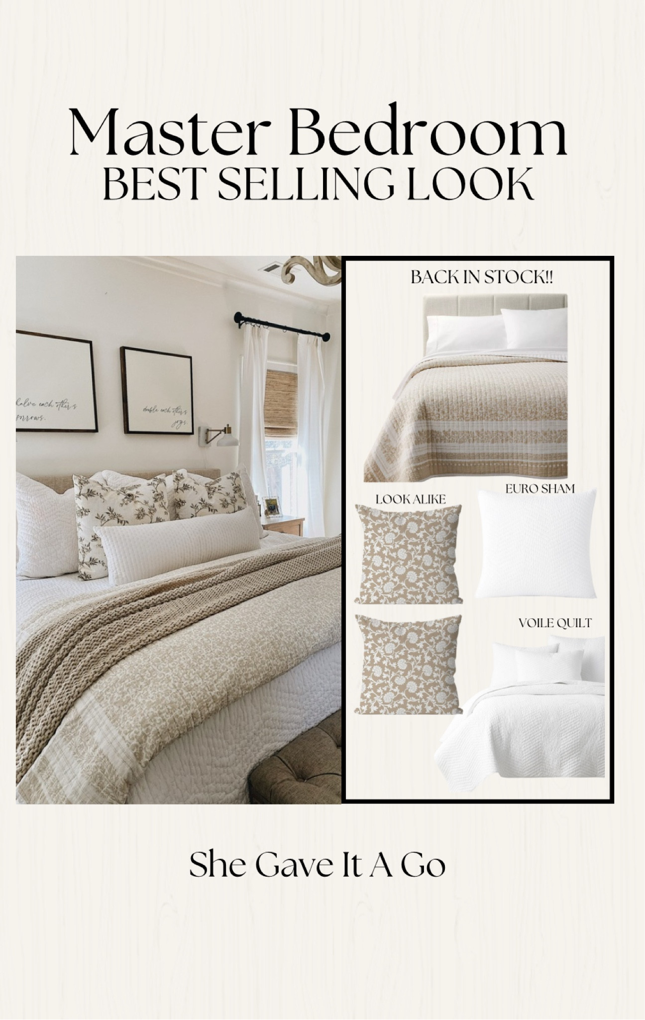 Mast bedroom best selling look!! My favorite quilt back in stock!

#LTKHoliday #LTKSeasonal #LTKHome