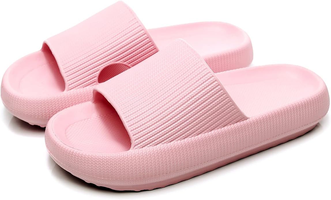 rosyclo Cloud Slippers for Women and Men, Massage Shower Bathroom Non-Slip Quick Drying Open Toe ... | Amazon (US)