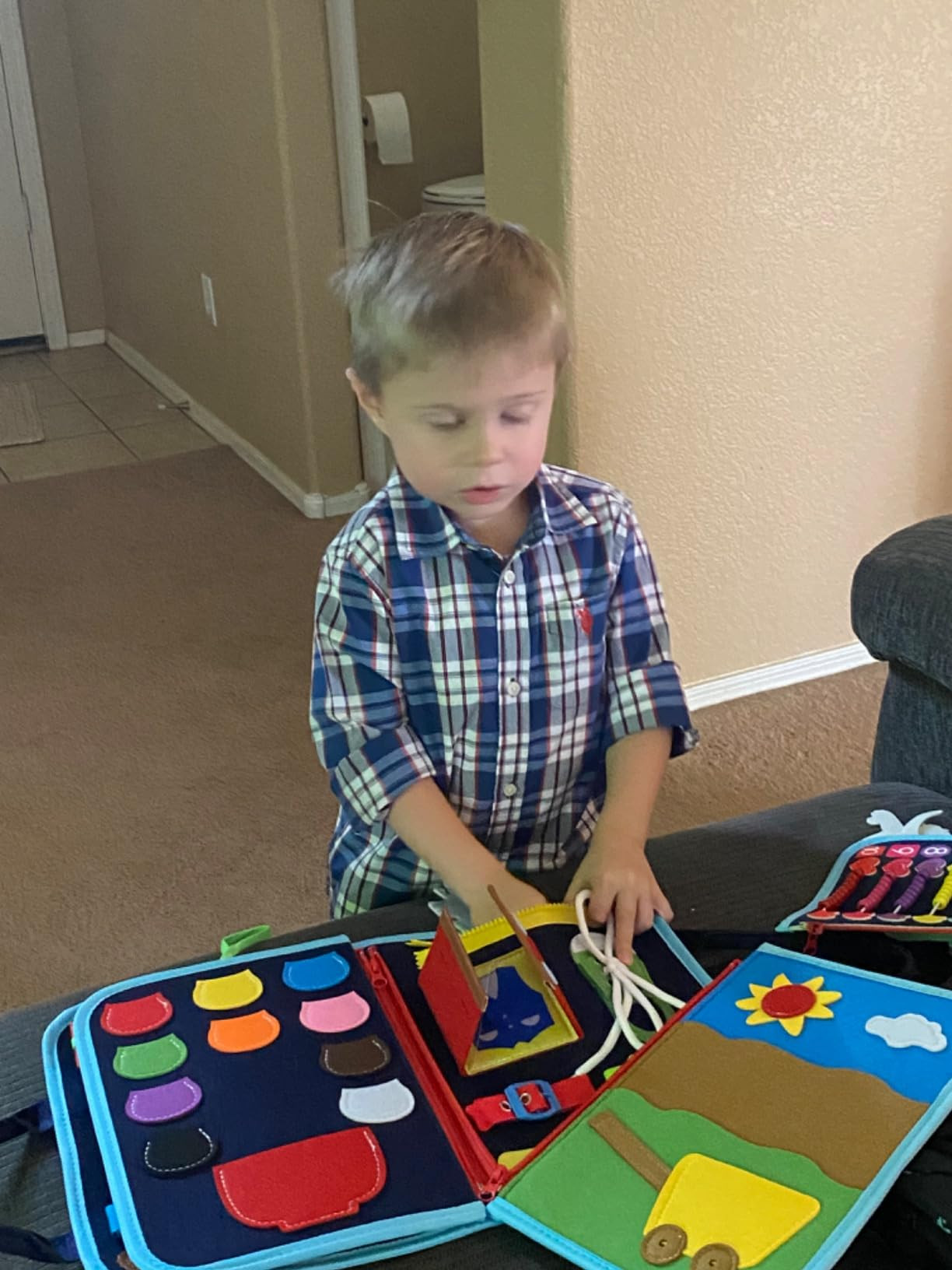 Exorany Busy Board Montessori Toys for Toddler Boy Girl Birthday Gifts, Busy Book Sensory Learnin... | Amazon (US)