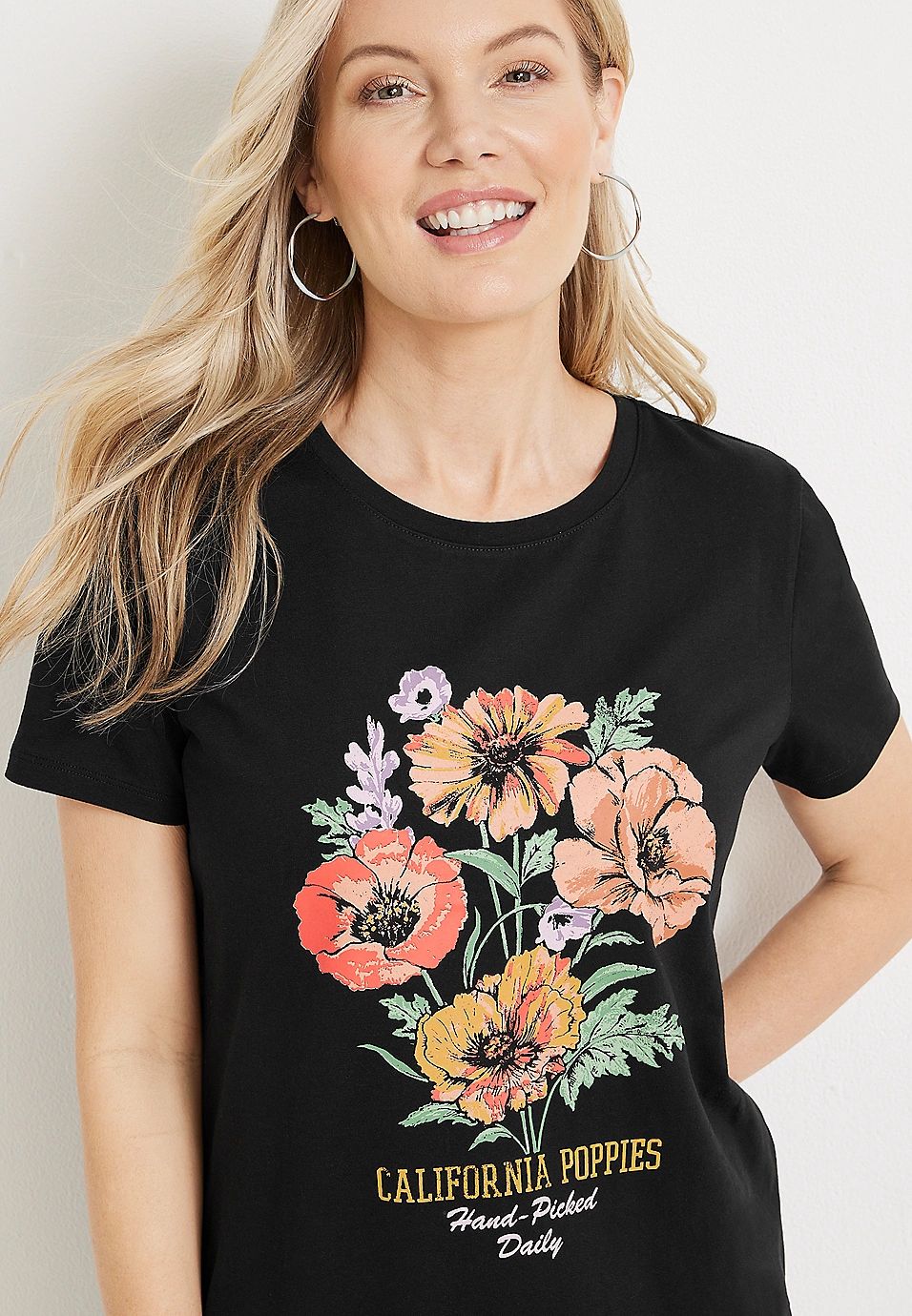 California Poppies Graphic Tee | Maurices