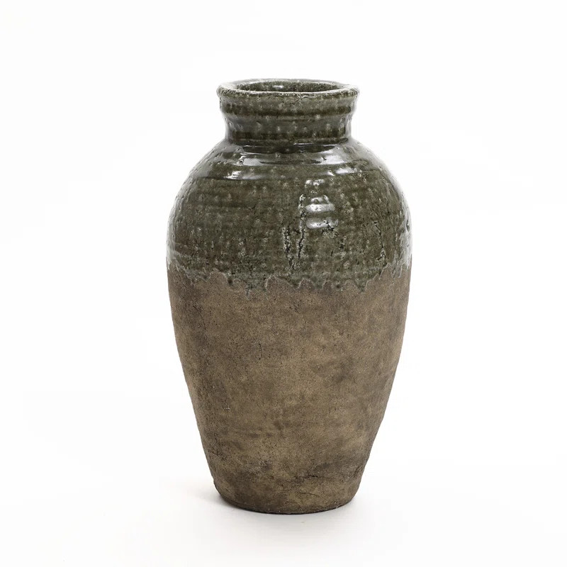 Lark Manor™ Rustic Brown Stoneware 18.5-Inch Tall Indoor and Outdoor Bud Vase & Reviews | Wayfa... | Wayfair North America